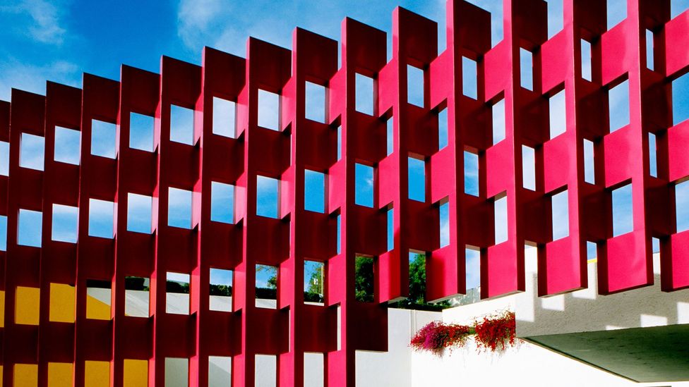 Ricardo Legoretta's recent design of Hotel Camino Real, Mexico, was influenced by the work of Luis Barragan (Credit: Alamy)