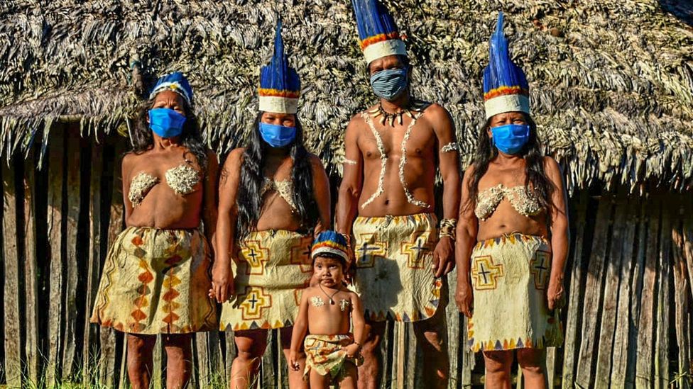 From once having 50,000 members, the Amazon’s Huitoto tribe now has less than 1,000; Covid-19 could threaten the survival of tribes like this (Credit: Getty Images)