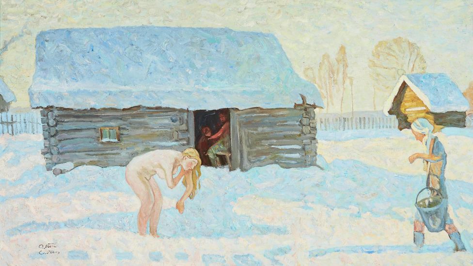 The banya is an essential element of Russian culture and has long been depicted in art, songs and poems (Credit: Album/Alamy)