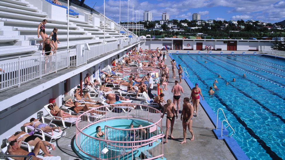 Reykjavík’s Laugardalslaug pool reopened in May after two months of closure due to Covid-19 (Credit: Nordicphotos/Alamy)