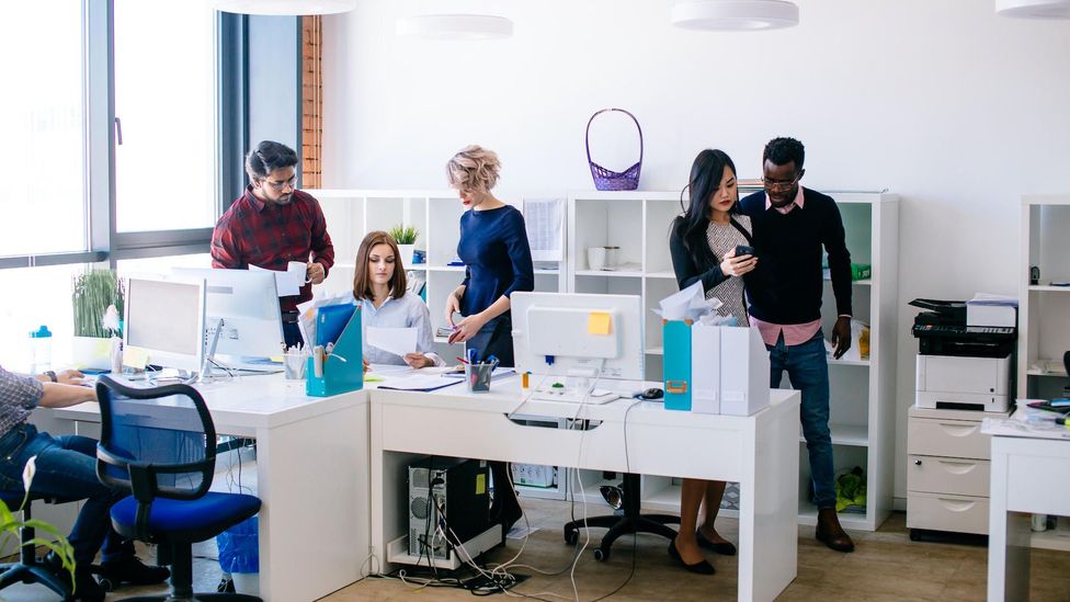 Asian American women  report not being credited for their work and taking on the bulk of group projects, yet still not being considered leaders (Credit: Alamy)