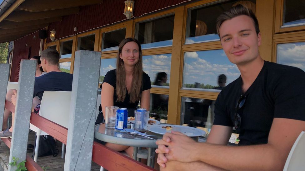Alexander Sandvik and Saga Norman, both in their 20s, had to change their 2020 holiday plans due to Covid-19, so they opted to stay in the country (Credit: Sandvik and Norman) Alexander Sandvik and Saga Norman, both in their 20s, had to change their 2020 holiday plans due to Covid-19, so they opted to stay in the country (Credit: Sandvik and Norman)