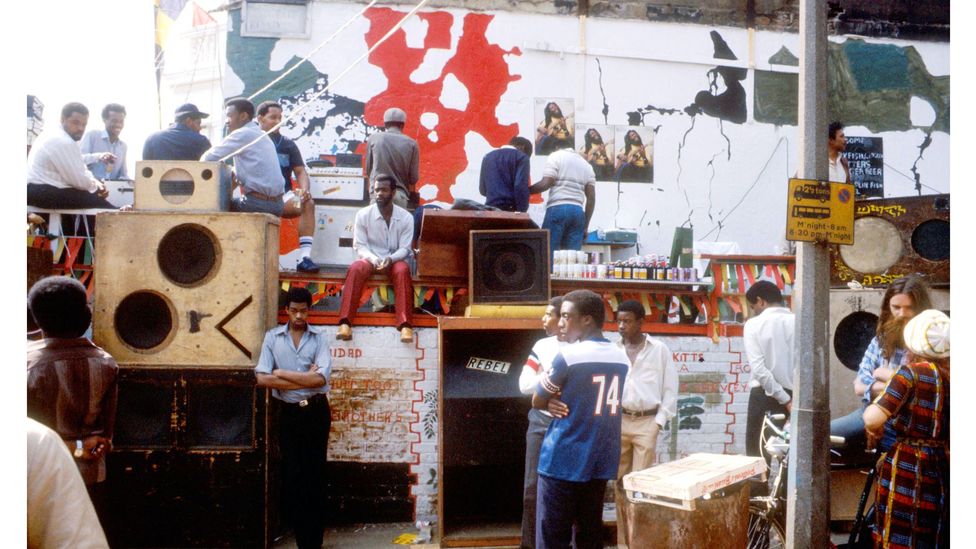 Sound systems – with crews of musicians creating their own tunes – have always been at the core of Carnival culture (Credit: BBC)