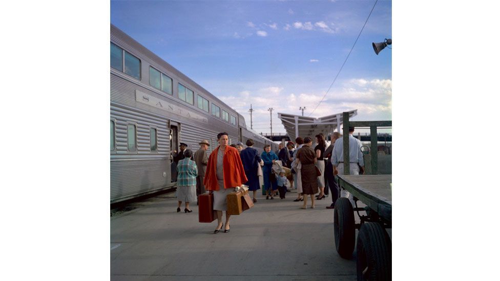 Santa Fe railroad, Chicago, 1959 (Credit: Estate of Vivian Maier, Courtesy Maloof Collection and Howard Greenberg Gallery, New York)