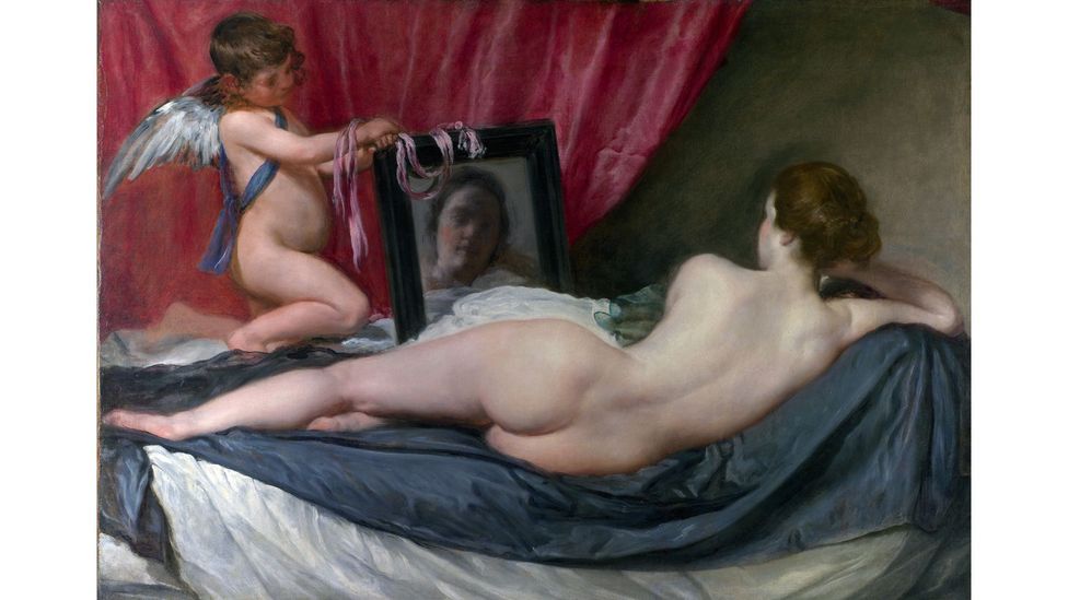 In 1914 the suffragist Mary Richardson attacked Velazquez's Rokeby Venus in protest at its portrayal of the female nude (Credit: Getty Images)