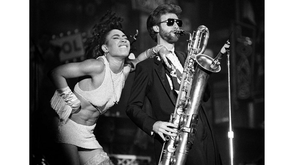 Eric Leeds (pictured with Cat Glover) played saxophone and flute for Prince, and recalls recording almost every day (Credit: Getty Images)