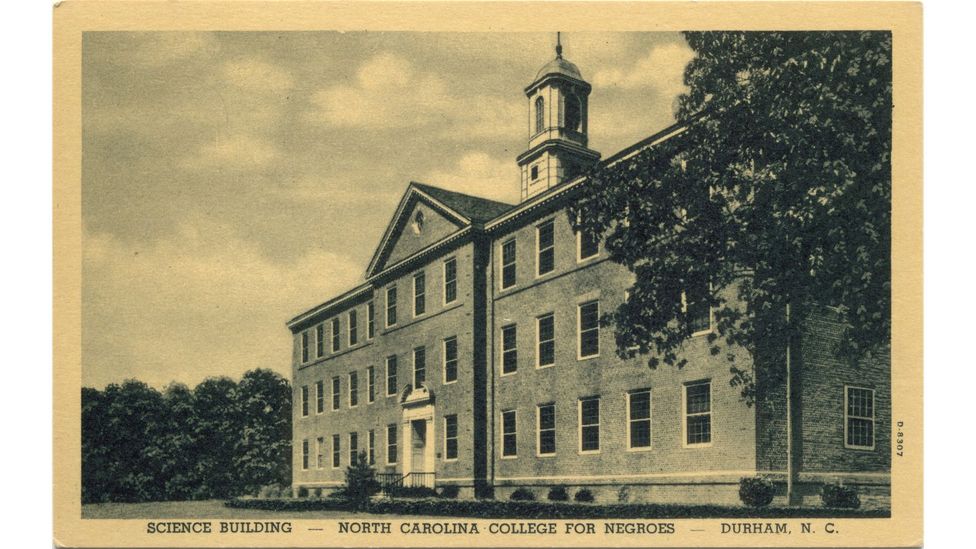 In 1940, Young accepted a position at the North Carolina College for Negroes in Raleigh (Credit: North Carolina Collection, Durham County Library, John Schelp Collection) In 1940, Young accepted a position at the North Carolina College for Negroes in Raleigh (Credit: North Carolina Collection, Durham County Library, John Schelp Collection)
