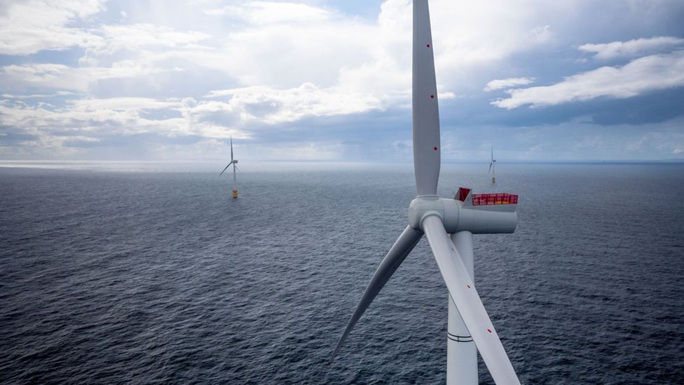 Other floating wind projects, some with turbines larger than Hywind, are now being built in Europe and Japan (Credit: Oyvind Gravas)