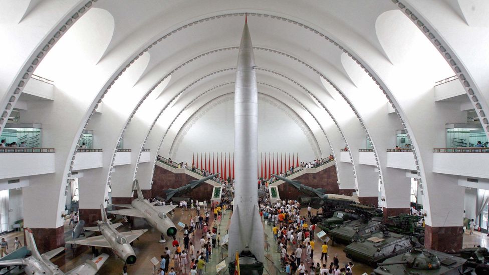 A nuclear missile on display in China (Credit: Getty Images)