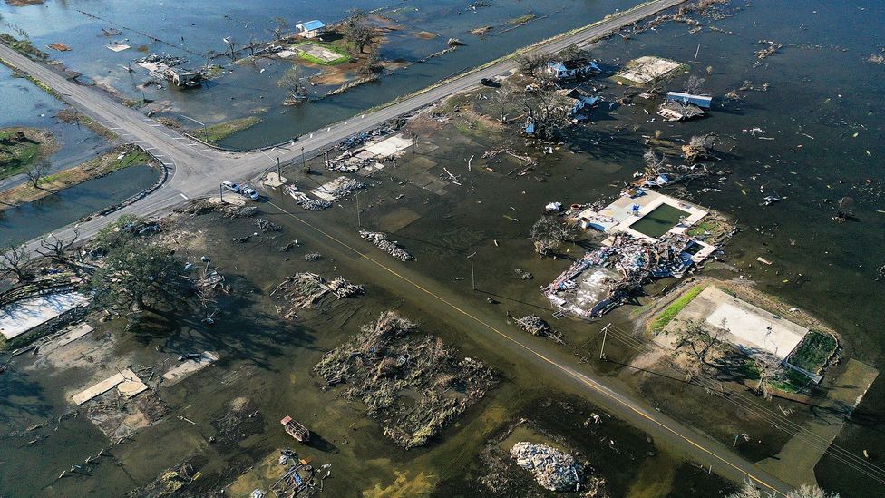 The combined destructive force of Hurricanes Laura and then Delta have left their mark on some coastlines in the US in 2020 (Credit: Getty Images)