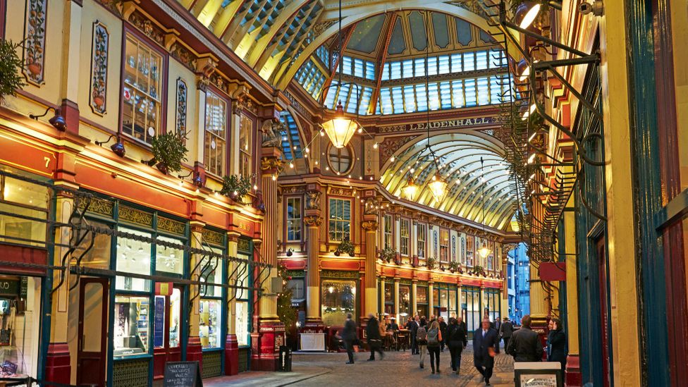Leadenhall Market in the heart of London evokes a strong sense of Victorian history and grandiose Britishness (Credit: Tonywestphoto/Getty Images)