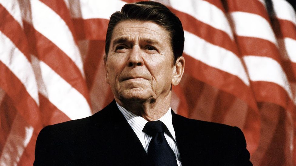 Critics of Ronald Reagan believe he was tainted by his 'halting and ineffective' reaction to the Aids crisis, in the words of biographer Lou Cannon (Credit: Alamy)