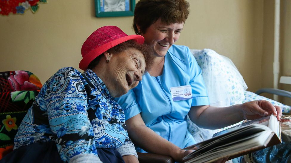 As populations around the world age, putting pressure on care homes, services providing at-home care may become more prevalent (Credit: Alexander Ryumin/Getty Images)