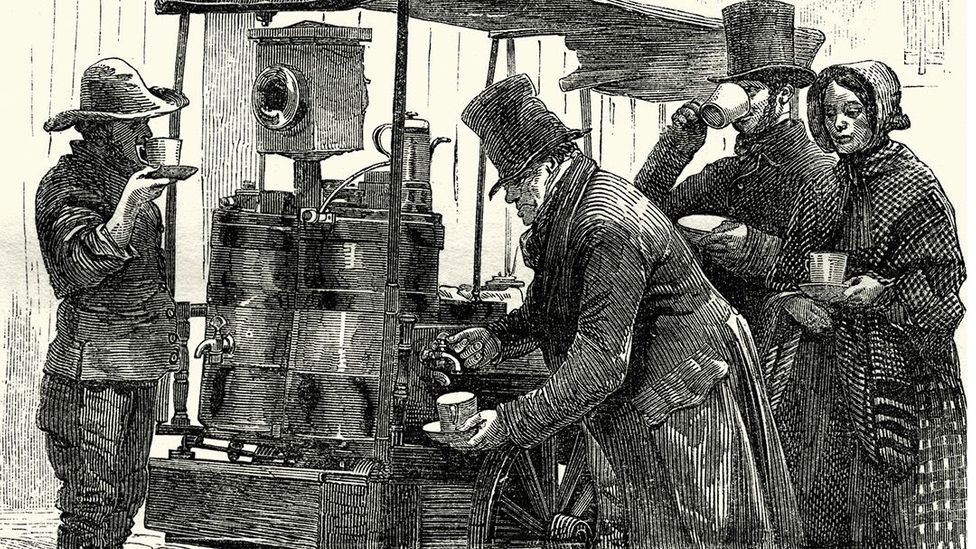 The first coffee sold in London was from stalls, which eventually transformed into indoor cafes (Credit: duncan 1890/Getty Images)