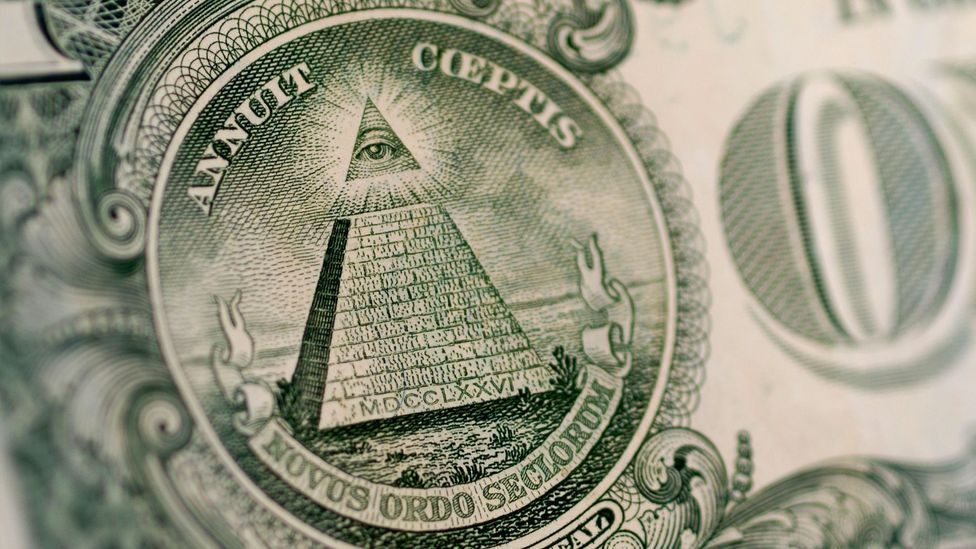 Details about  / ILLUMINATI DOLLAR RING Masonic Pyramid All Seeing Eye of Providence Silver Gold
