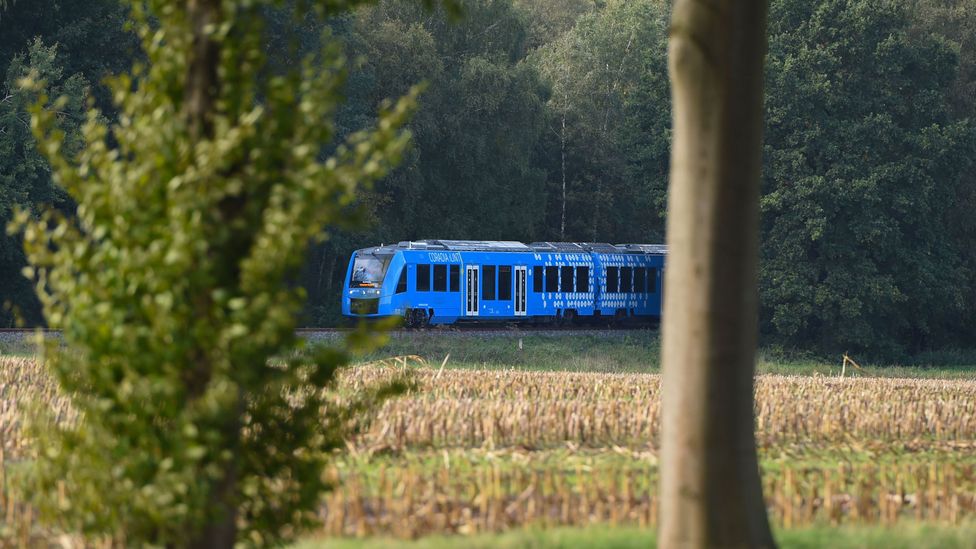 Hydrogen already powers some large transport such as trains in countries such as Germany and the UK, but getting clean, green hydrogen is still a challenge (Credit: Getty Images)
