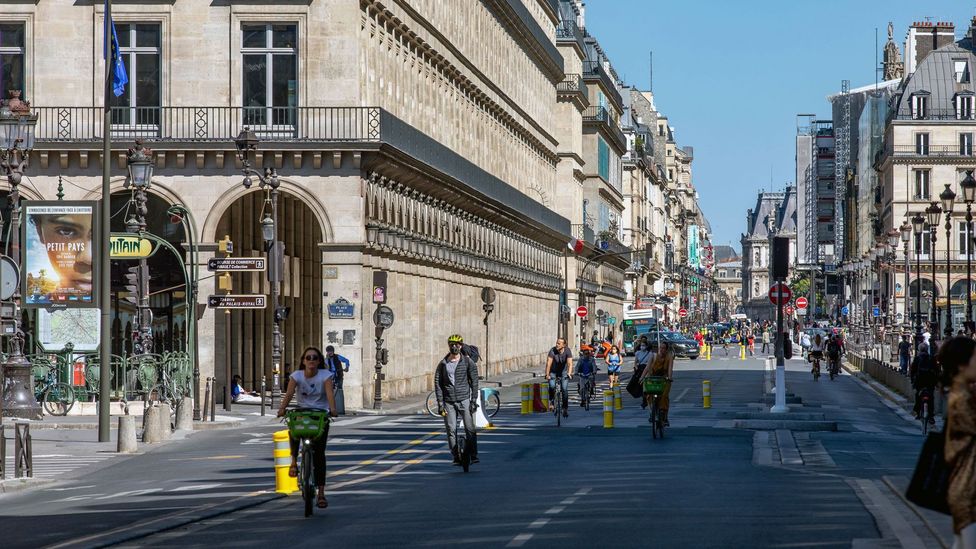 Many European cities, including Paris, have fast tracked plans to build more bike-friendly streets (Credit: Alamy)