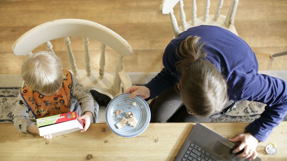 Covid-19 has blurred boundaries between professional and private lives for many parents (Credit: Alamy) Covid-19 has blurred boundaries between professional and private lives for many parents (Credit: Alamy)