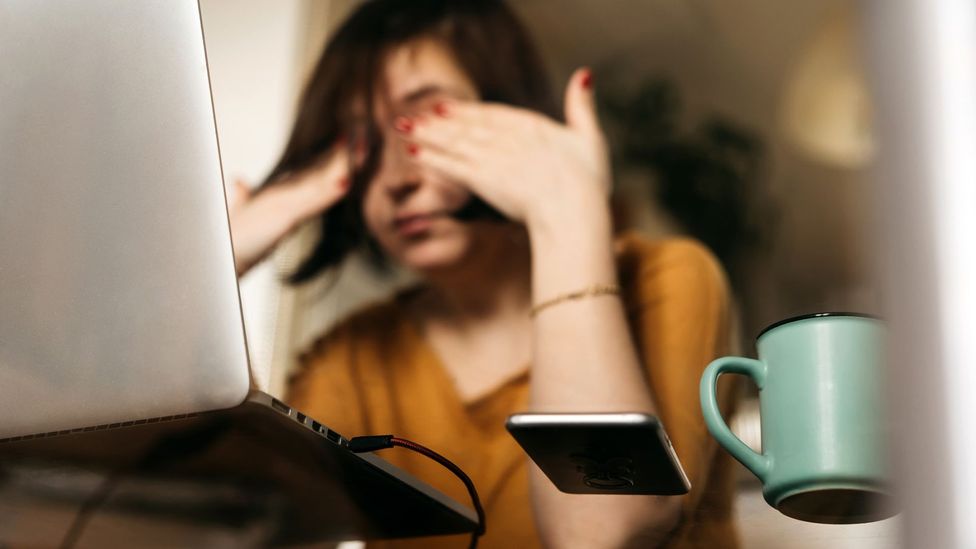 The monotony of Zoom calls, usually on the same screen day after day, makes it hard for individual meetings to stand out (Credit: Fiordaliso/Getty images)