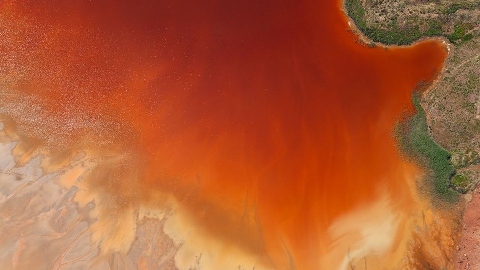 Oxidised iron minerals in the Rio Tinto mining area of Huelva province in Spain (Credit: Peter Adams/Getty Images)