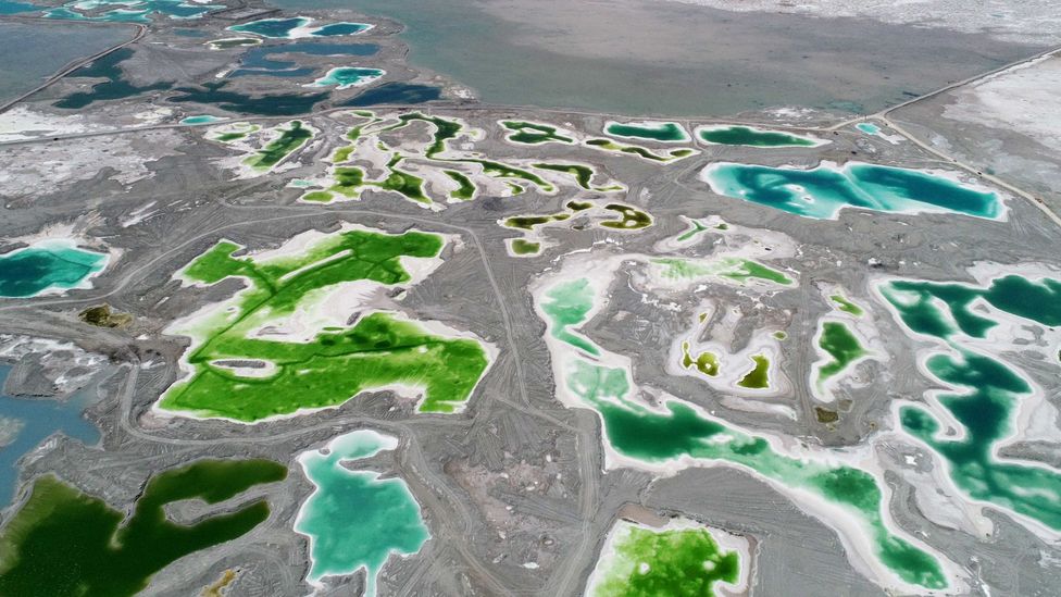 China’s Emerald Lake, in the Qinghai province, is an abandoned mining zone (Credit: Getty Images)