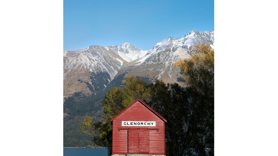 Wharf shed, Glenorchy, New Zealand - the crowd-sourced images of the book all share the Wes aesthetic (Credit: Frida Berg)