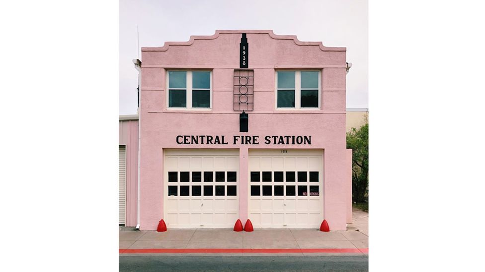 Central fire station, Marfa, Texas - each photograph featured in the book has a story or anecdote accompanying it (Credit: Emily Prestridge)