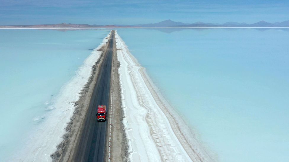 Large quantities of lithium currently come from reservoirs in South America, but this method is water-intensive (Credit: Getty Images)