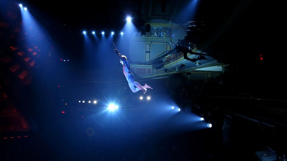 The show’s aerial antics were plagued by technical hitches and accidents (Credit: Getty Images)