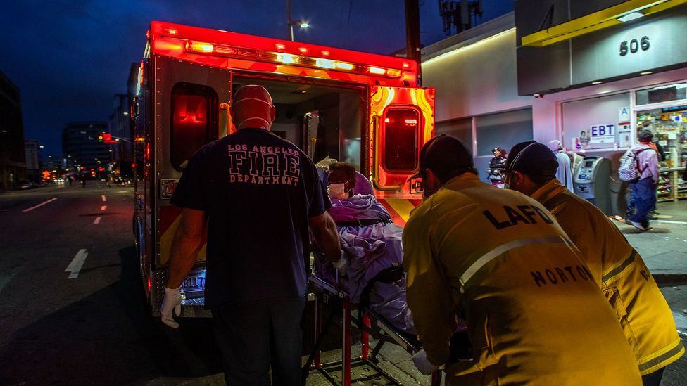 Emergency response times tend to be much faster in urban areas while those in cities also tend to have access to better healthcare (Credit: Apu Gomes/Getty Images)
