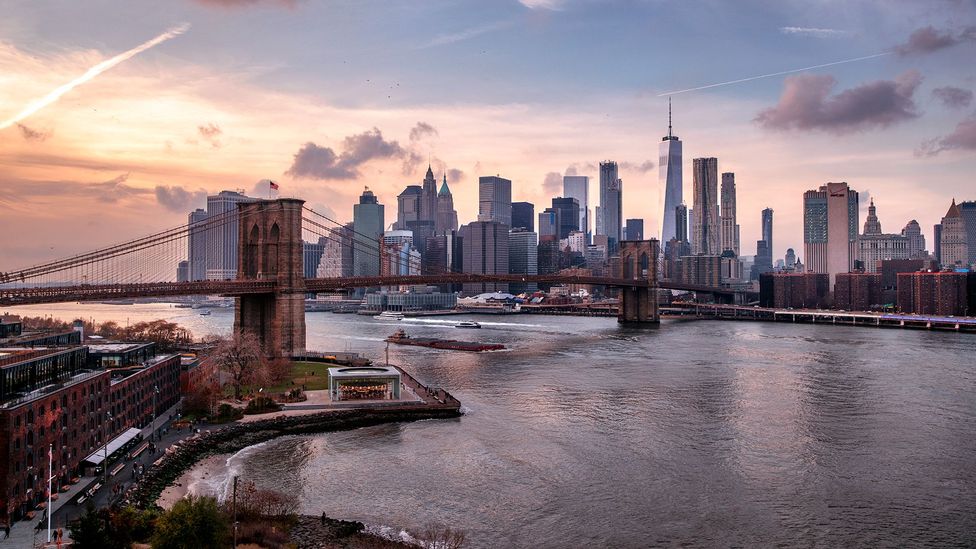 Manhattan has four times more floor space on each patch of land compared to Mumbai, leading to greater crowding in the Indian city (Credit: Nico De Pasquale/Getty Images)