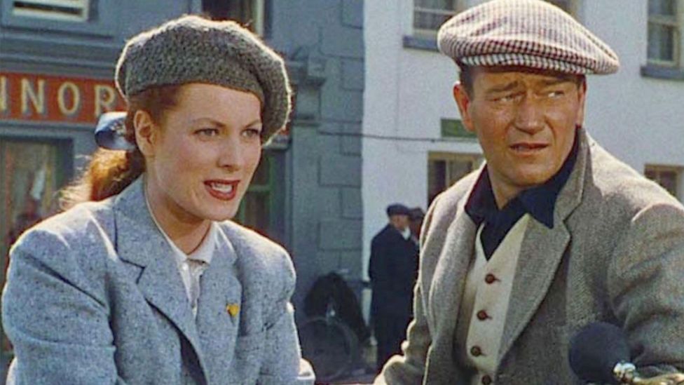 John Ford’s 1952 film The Quiet Man, starring John Wayne and Maureen O'Hara, is Hollywood's quintessential Irish fantasy (Credit: Alamy)