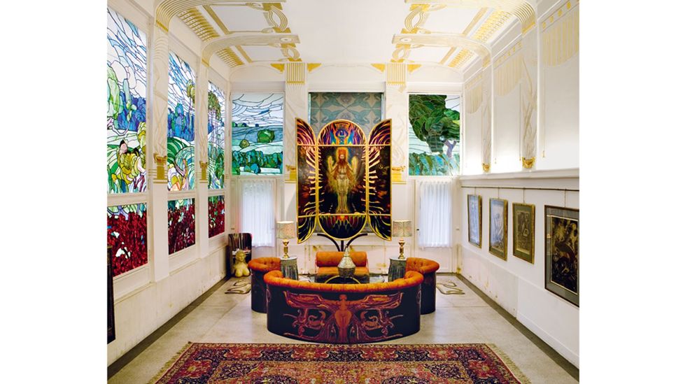 The family villa built by Secessionist architect Otto Wagner is now full of artworks by its subsequent owner Ernst Fuchs (Credit: Life Meets Art/ Phaidon)
