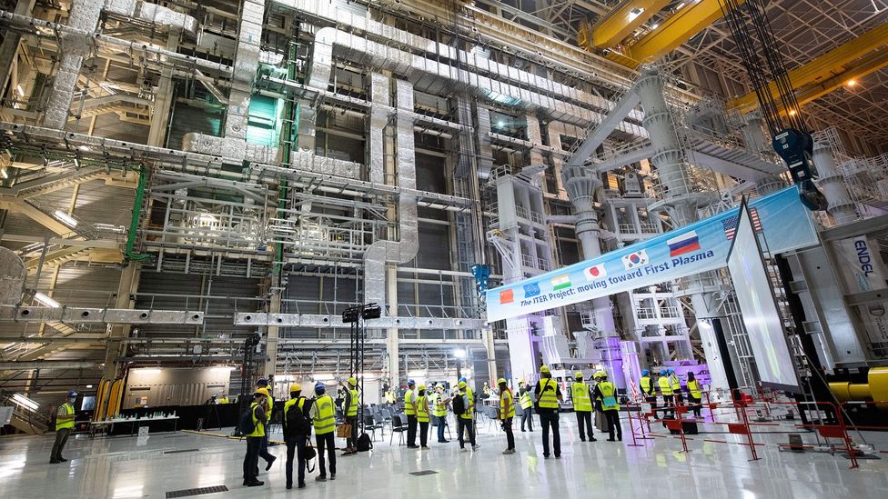 The Iter reactor's first assembly stage was launched earlier this year (Credit: Clement Mahoudeau/AFP/Getty Images)