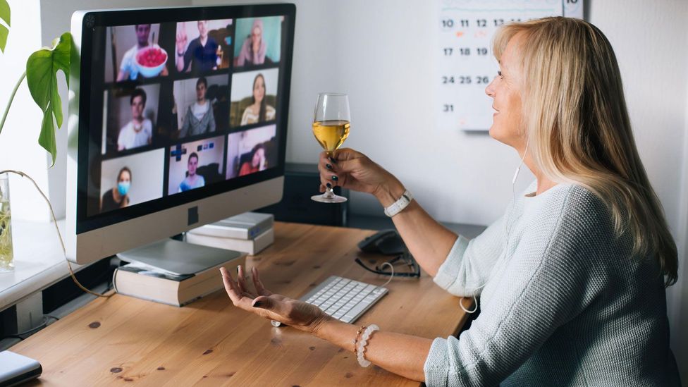 It's challenging to replicate the feeling of in-person camaraderie in a virtual environment – which may be why Zoom happy hours feel pointless (Credit: Alamy) It's challenging to replicate the feeling of in-person camaraderie in a virtual environment – which may be why Zoom happy hours feel pointless (Credit: Alamy)