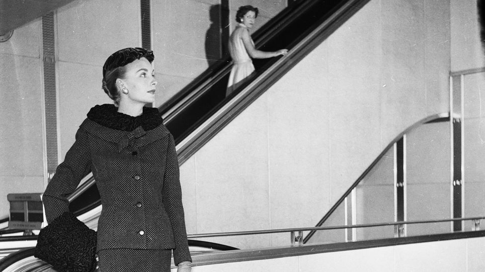 People were encouraged to board an escalator of desires and progressively ascend to the luxuries of the affluent (Credit: Getty Images)