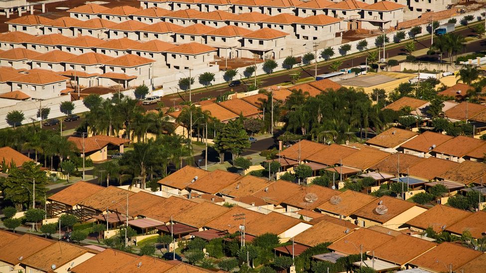 Gated communities like these are common in Brazil, but can overburden local infrastructure (Credit: Alamy)