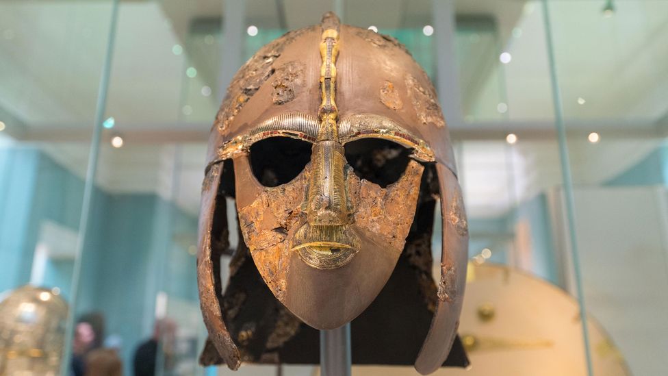 This helmet is part of the wider Anglo-Saxon treasure trove unearthed at Sutton Hoo (Credit: Alamy)