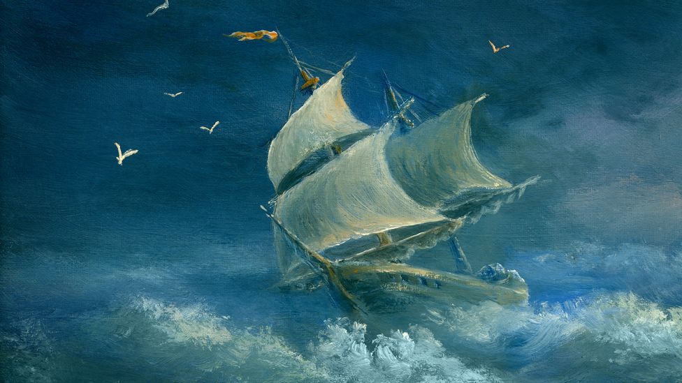 Painting of ship at sea (Credit: Stanislav Pobytov/Getty Images)