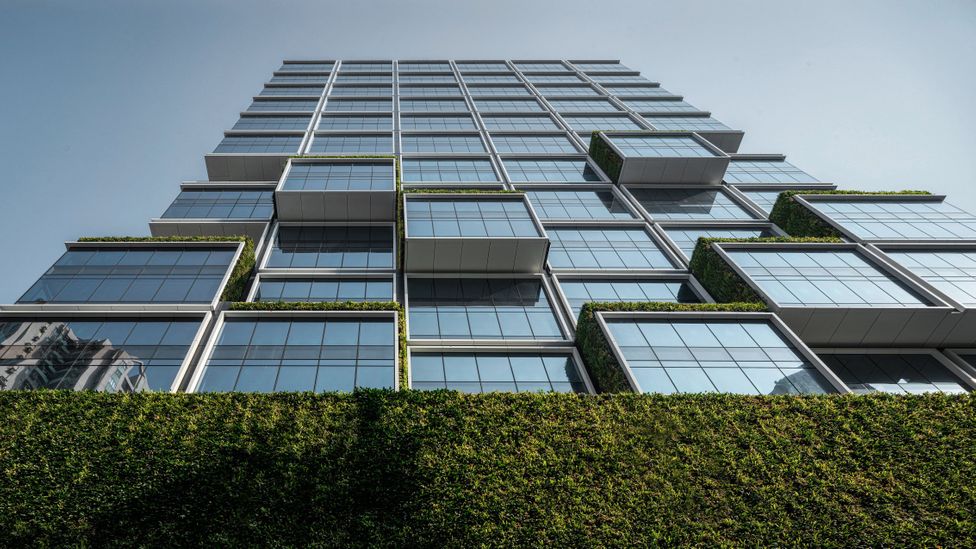 Changes to individual buildings can cut emissions, but decarbonising the city's energy grid would have more widespread impact (Credit: New World Development Company) Changes to individual buildings can cut emissions, but decarbonising the city's energy grid would have more widespread impact (Credit: New World Development Company)
