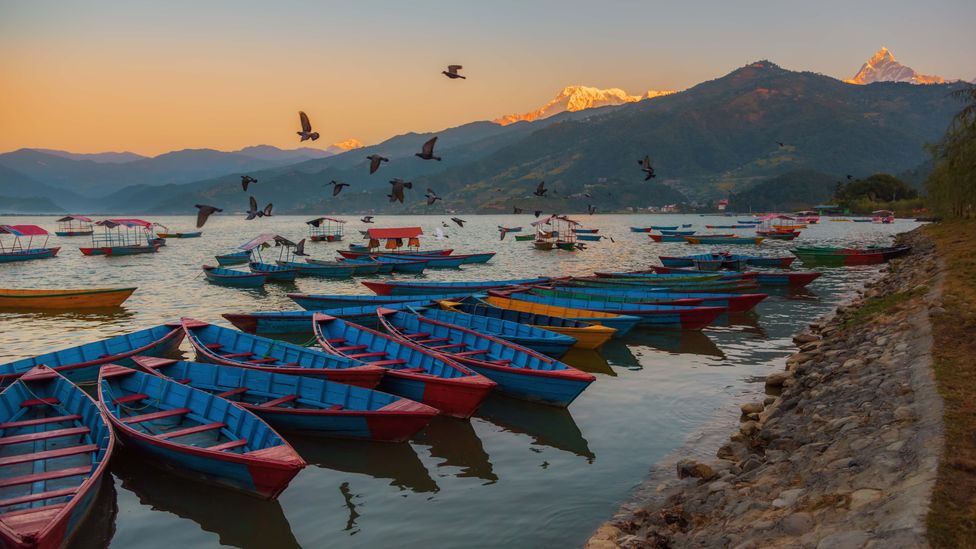 Phewa Lake in Pokhara has iconic views onto Machhapuchhare and the Annapurna Range (Credit: Pisit Rapitpunt/Getty Images) Phewa Lake in Pokhara has iconic views onto Machhapuchhare and the Annapurna Range (Credit: Pisit Rapitpunt/Getty Images)