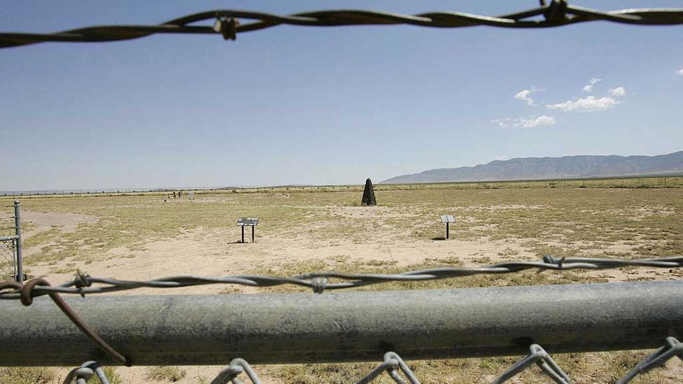 The site of the Trinity test today, beneath an atmosphere that was fortunately not set alight (Credit: Getty Images)