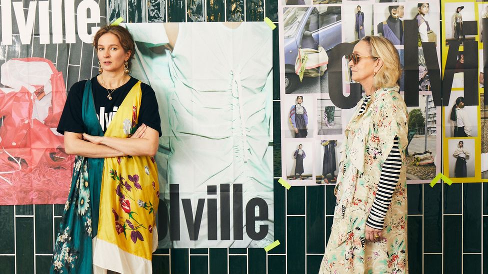Molly Molloy and Lucinda Chambers – previously fashion director at British Vogue – of Colville (Credit: Colville Home)
