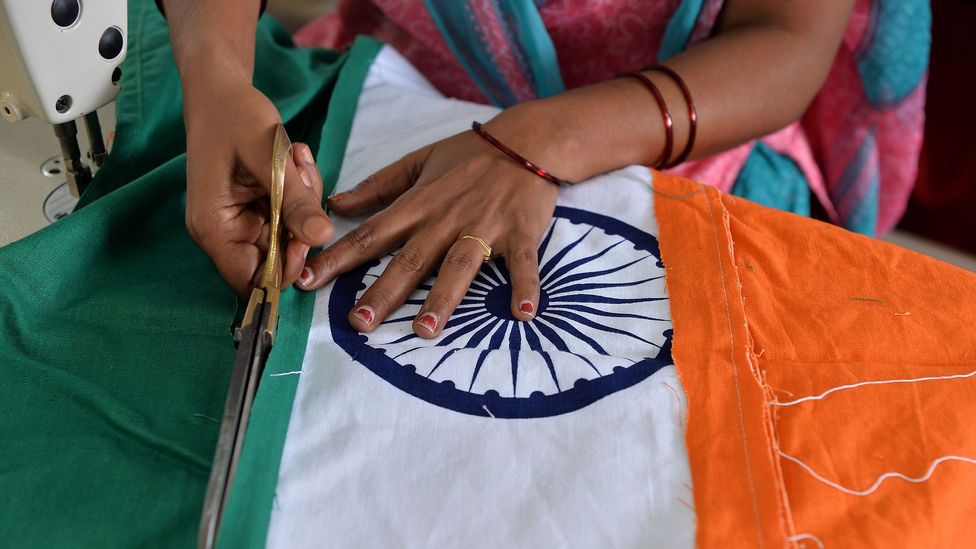 India still makes all national flags with khadi (Credit: Getty Images)
