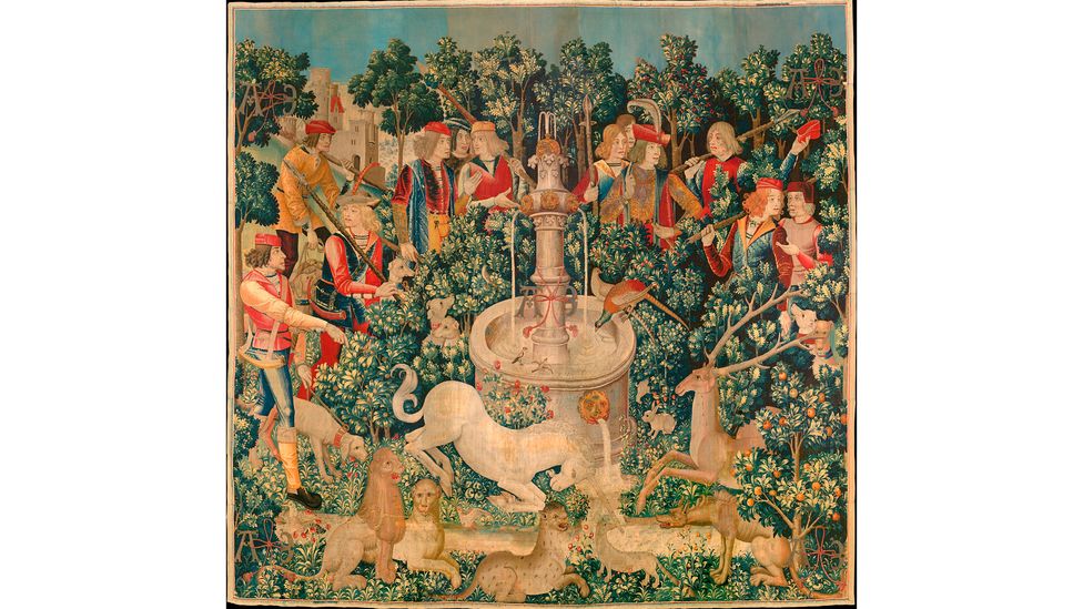 The fruit made regular appearences in artworks, such as this tapestry from around 1500 (Credit: Alamy)