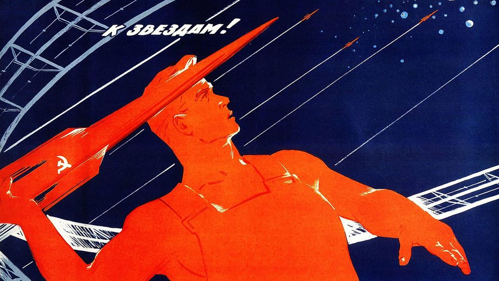 Soviet space poster from 1965 (Credit: Unknown/Alamy)