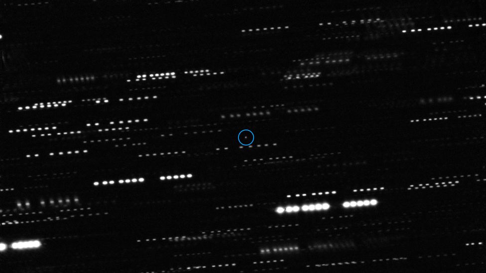 'Oumuamua is just 400-800 meters (1,300-2,600 ft) long, and was only visible while it was near the Sun (Credit: ESO/K. Meech et al.)