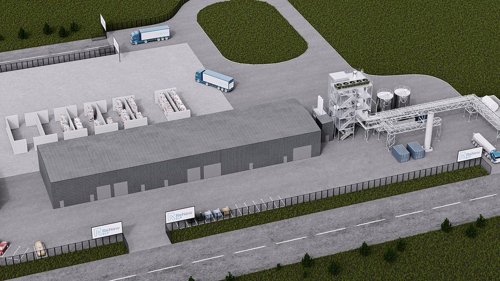 The plant that is being constructed at Teesside in the UK aims to process 80,000 tonnes of plastic waste every year (Credit: Mura)