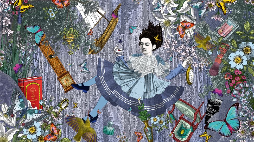 Alice in Wonderland Art Print on Vintage Book Page Story Book Pack of Cards 