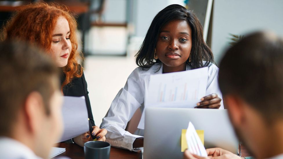 Although you may feel comfortable with swearing in a more modern work environment, your colleagues may be none too impressed with your choice words (Credit: Alamy)